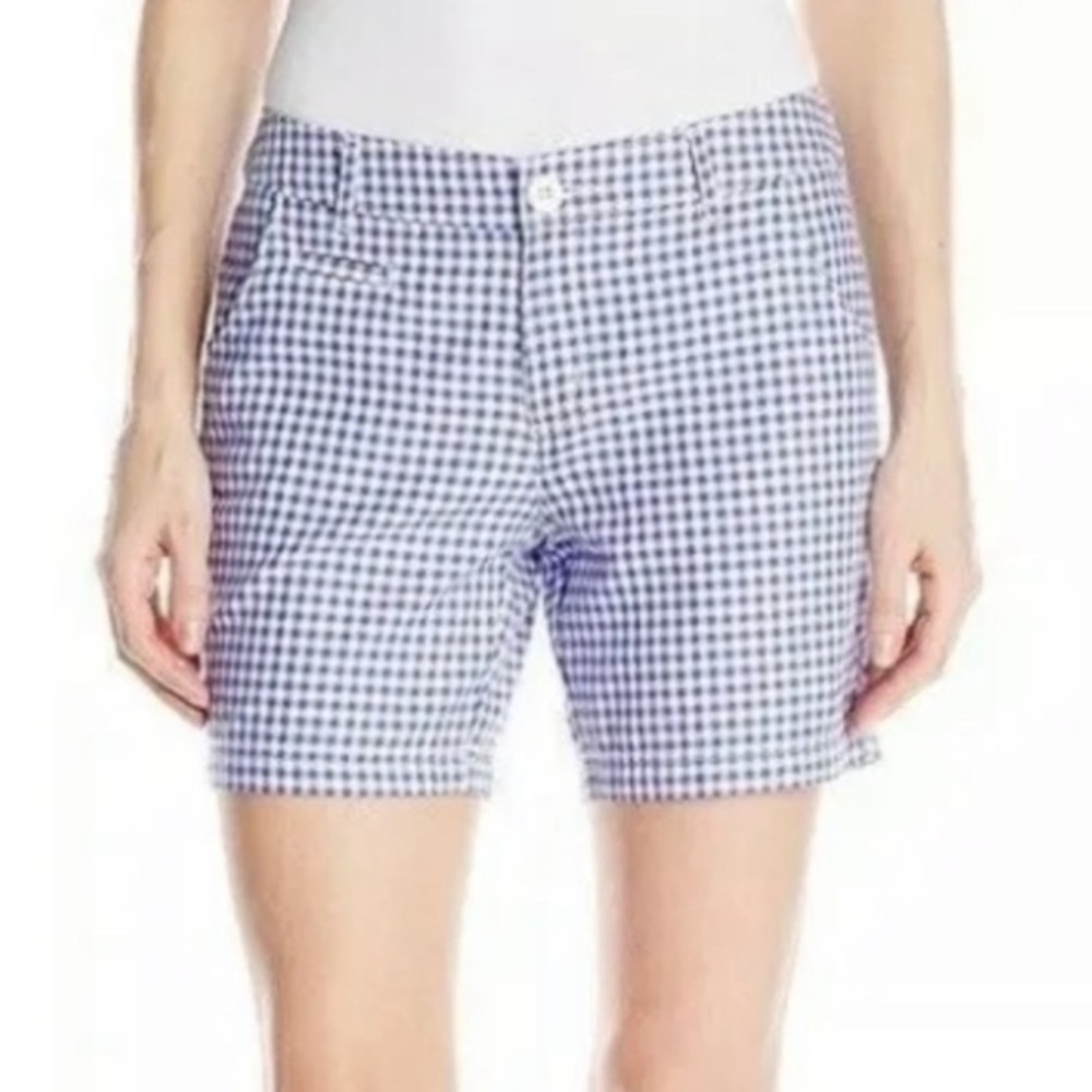 Columbia purple white checkered super bonehead shorts 16